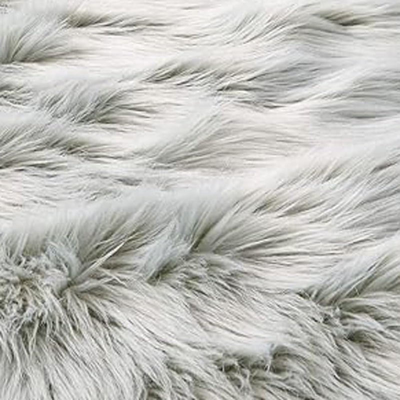 Easy Joy EasyJoy Ultra Soft Fluffy Shaggy Area Rug Faux Fur, Chair Cover, Fuzzy Seat Pad for Bedroom Floor Sofa Living Room (2 x 6 ft Sheepskin, Light Grey) - Image 5